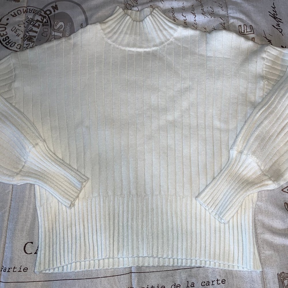White Turtle Neck Sweater